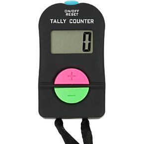 TopTie Electronic Hand Tally Counter, 4-Digit Add & Subtract Number Counter Clickers with Lanyard