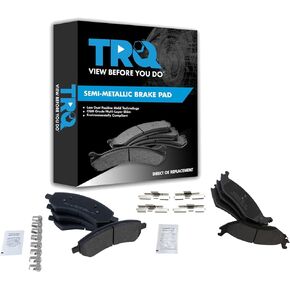 TRQ Brake Pads Compatible with 2007-2009 Chrysler 2006-2010 Dodge 2011-2021 Ram