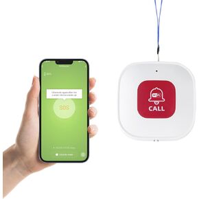 WiFi Panic Button, Pagers Life Alert Systems for Seniors no Monthly Fee, Compatible with Tuya Smart/Smart Life APP (Only Supports Wi-Fi 2.4GHz )