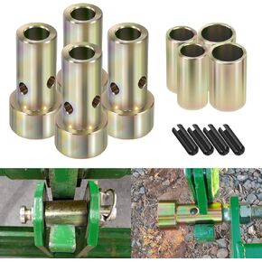 Yoursme 2 Pairs of Cat 1 Quick Hitch Adapter Bushing Kit Fits Category 1 3-Point Hitch Tractors Replace TK95029