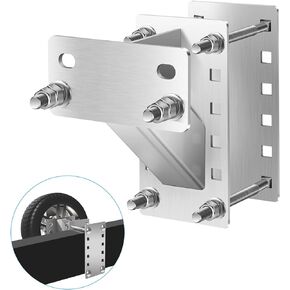 Spare Tire Carrier, Yaheeda Stainless Steel Trailer Tire Mount,Holds up to 150 Lbs Tire Holder Bracket Fit 4 & 5 & 6 Lugs Trailer Wheels on 4", 4.5", 4.75", 5" and 5.5" Bolt Patterns