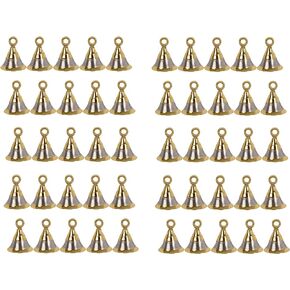 Brass Silver Plated 2 '' Bells Christmas Decoration Jingle Bell Sleigh Bell Jingle Bell Crafts Christmas décor Home décor Elephant décor Bells Musical Instrument Accessory. (1)