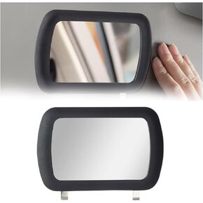 Sun Visor Mirror, Car Makeup Vanity Mirror, Clip on Rear View Sun Shading Mirror for Women, Deluxe Portable Car Visor Cosmetic Mirror Universal for Car Truck SUV Auto Accessories