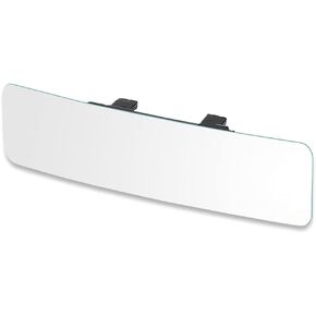 (Upgrade) SkycropHD Anti Glare Rear View Mirror Frameless Car Interior Rearview Mirror Panoramic Wide Angle to Eliminate Blind Spots – Convex,11.8in (Blue)