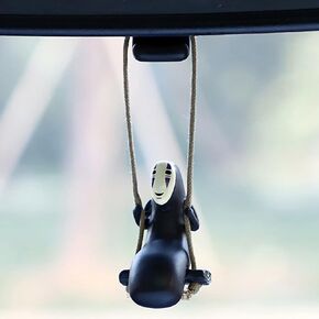Anime Car Accessories of No Face Man Car Pendant Hanging Swing, for Car Rear View Mirror Accessories