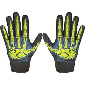 Ghost Claw Skeleton Touch Screen MTB Off-Road Bicycle Full Finger Off-Road Racing Gloves Outdoor Sports for Men Women & Mountaineering