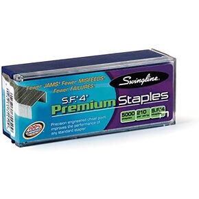 Swingline S7035450 Swingline S.F.(R) 4 Premium Staples 5,000/Box - .25", Full Strips