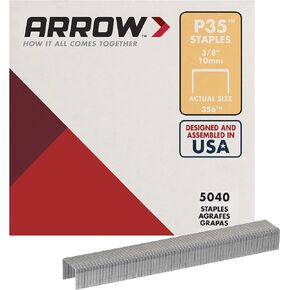 Arrow 354 P35 Heavy Duty Staples for Paper, Bags, Cardboard, Crafts, and Offices, 1/4-Inch, 5040-Pack, 1/4 Inch, Silver, 5040 Count