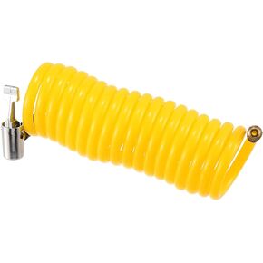 Unifizz 300cm 118.11" Flexible Extension Hose Tire Valve Stem Extension Inflator Universal Fit for Car Motorbike Tire Inflator Adapter