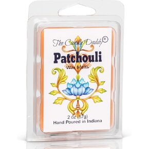 The Candle Daddy Patchouli Incense Scented Melt- Maximum Scent Wax Cubes/Melts- 1 Pack -2 Ounces- 6 Cubes