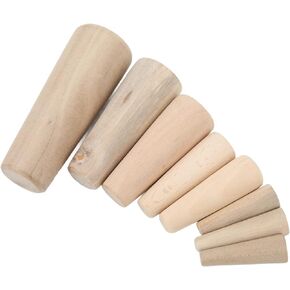 10PCS Soft Wood Plugs, Easy Installation Emergency Wooden Plug, Marine Tapered Thru Hull, Wooden Hole Plugs, Emergency Soft Wood Plugs Set for Marine, Yacht, Boat