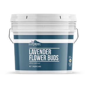 Earthborn Elements Dried Lavender Flower Buds 1 Gallon Bucket, Home Décor, Tea & Lemonade Additive