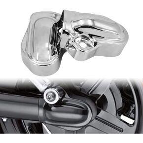Motorcycle Bar Shield Rear Axle Covers Fit for Harley V Rod Muscle VRSCF Night Rod Special VRSCDX 2002-2017 (Chrome)