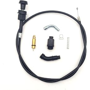 Choke Cable Kit, Carburetor Plunger Choke Starter Valve Cable Kit for Honda TRX 350 Rancher 350 2000-2006