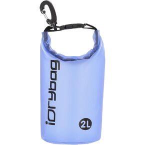 IDRYBAG Clear Dry Bag Waterproof Floating 2L/5L/10L/15L/20L, Lightweight Dry Sack Water Sports, Marine Waterproof Bag Roll Top for Kayaking, Boating, Canoeing, Swimming, Hiking, Camping, Rafting