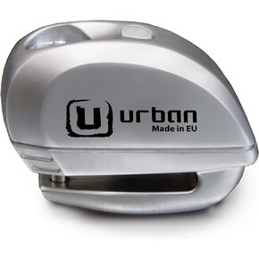 URBAN UR22 قفل قرص التنبيه 120 ديسيبل تشغيل/إيقاف، وظيفة التحذير A+ وحدة إنذار قابلة للاستبدال، مقاومة للماء، بطارية طويلة العمر، تذكير إلكتروني، يمكن حملها مع دعامة، عالمية