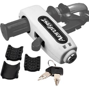 Throttle Motorcycle Locks Anti Theft Handlebar Lock by Loadfast. Best Heavy Duty, Motorcycle Anti Theft Lock for Your Motorbike, ATV, Dirt Bike and Scooter - (Black)