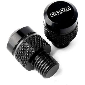 CNC M10x1.25 Motorcycle Mirror Hole Plugs Stock Mirrors Hole Screw Fit For Honda MSX125 GROM 2022 GROM 125 MSX 125 2013-2023 (Black)