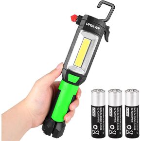 AlltroLite 9-in-1 Emergency Auto Tool with LED Flashlight | Multi-Function Car flashlight Kit with Three Lighting Modes, Window Glass Breaker, Seat Belt Cutter & Magnetic Base (Batteries Included)