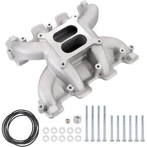 Dokili Dual Plane Carbureted Intake Manifold for G.M LS1 LS2 LS6 Satin Holle.y 300-130