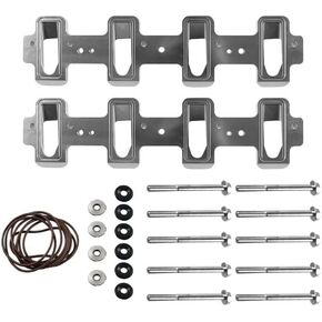 Compatible with LS Cathedral Port Cylinder Head to LS3 LSA ZL1 CTS-V Rectangle Port Intake Manifold Adapter Black