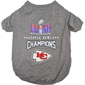 NFL 2024 Super Bowl LVIII Championship Pet Tee Shirt, Durable Sporty Pet Tee, X-Small. *Limited Edition NFL Champ Dog T-Shirt. Licensed NFL Football Winning Shirt for Dogs & Cats