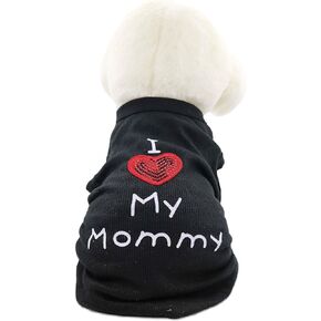 I Love My Mom Mommy Dad Daddy Small Dog Shirt Mommy Shirt Puppy T Shirts Small Dogs Daddy Clothes