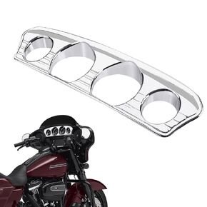 غطاء نقل عداد السرعة مناسب لـ Harley Touring Electra Glide Street Glide Tri Glide Ultra Limited 2014-2023 غطاء لوحة القياس من الكروم in Kuwait