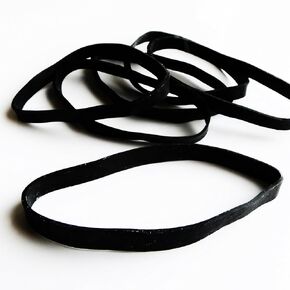 20 Heavy Duty Rubber Bands | Big Thick XL-Large UV Resistant Black Rubber-Bands for Fishing, RC, or Hair + Use What the Pros Use + 1 Pack of 20 Bands (# 64-size, 1/4 x 3 1/2 Inch)