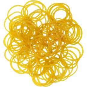 Small Rubber Bands Elastic Stretchy Bands for Bank Money Bundles Bills Cash Wrapping Newspaper Rolling Paper Cards Office Home Supplies Hair Bows Tie Dye Art Craft Project, 100PCS (25mm)