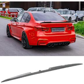 Car Universal Rear Spoiler 54" Trunk Spoiler Punch-Free Installation Roof Spoiler Kit Compatible with Most Cars (Black Three-Section Assembly, w/Adhesive)