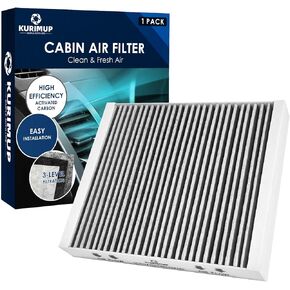 Premium Cabin Air Filter with Activated Carbon,Replacement for CF10775,Fit for Buick Cascada/Encore/LaCrosse/Regal,Cadillac ELR/SRX,Chevrolet Cruze/Sonic/Spark/Trax/Volt.