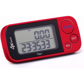 Ozeri 4x3sport Tri-Mode Activity Tracker (Walk, Run, & Stair Climb), with Multi-Axis Detection & 30 Day Memory