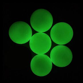 Luminous Glow Golf Balls, Fluorescent Golf Balls, Night Practice Golf Balls, Inner no LED, Recharge by UV Flashlight, Stay Bright for 20~30 Minutes