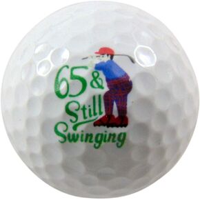 Westmon Works 65th Birthday Golf Ball Present for Sixty Five Year Old Golfer