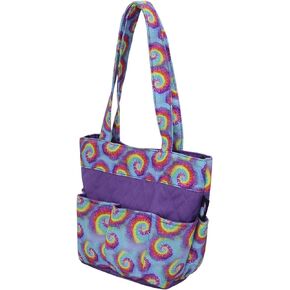 Bingo Dauber Bag with 8 pockets and Wristlet Pouch - Large Tote Bag for carrying bingo supplies and money pouch