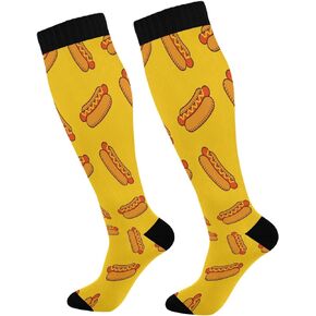 Halloween Pumpkin Ghost Women's Compression Socks Athletic Tube Sock Knee High Socks Sport Socks