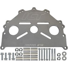 ICT Billet Engine Safe - Stand Adapter Plate Compatible with Mopar LA B RB Hemi Heavy Duty Saver 551876