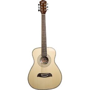 Oscar Schmidt OGHSB-A-U 1/2 Size Dreadnought Acoustic Guitar (High Gloss Black)