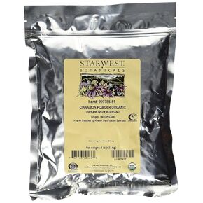 Starwest Botanicals Organic Cinnamon Powder - 1 Pound - Freshly Ground Korintje Cinnamon