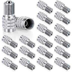 20 Pack Double Seal Valve Stem Cap Inflate Tire Valve Caps Flow Through Tires Air Cap for High Pressure Truck Car RV Semi Bus Tires