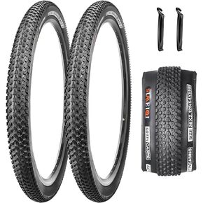 SIMEIQI 2 حزمة 26 بوصة × 1.95 بوصة 26 بوصة × 2.125 بوصة 60TPI إطارات دراجة MTB مع أو بدون أنابيب داخلية ورافعات بديلة لإطارات دراجات الطرق في المدينة