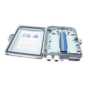 PNGKNYOCN 12 Core FTTH Fiber Distribution Box, IP65 12 Port Fiber Distribution Box Splitter Box, for Indoor Outdoor Optical Fiber Splicing Windin