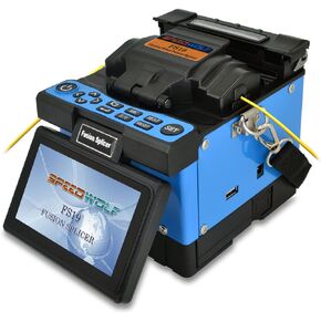 4.3" LCD High Precision Fiber Optic Fusion Splicer Machine for SM, MM, NZ-DS, EDF Fibers with Optical Fiber Cleaver and Automatic Focus Function(FS19)