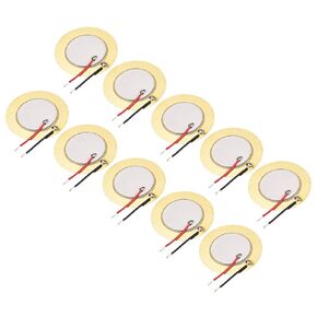 uxcell 10 Pcs Piezo Discs 35mm Acoustic Pickup Transducer Microphone Trigger Buzzer Drum Guitar