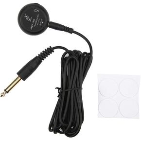 Mini Piezo Pickup, Contact Microphone Transducer for Acoustic Guitar Violin Ukelele