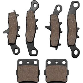 Cyleto Front and Rear Brake Pads for Kawasaki KFX 450R KFX450R KSF450 2008 2009 2010 2011 2012 2013 2014