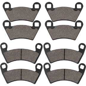 Front and Rear Brake Pads for Polaris Ranger 500 570 700 800 2008-2014 RZR 800 900 Ranger XP 800 900 2012-2018 Ranger Diesel 2014-2017 Ranger EV 2010-2015 Sportsman ACE 2014-2015 ACE 2016-2017