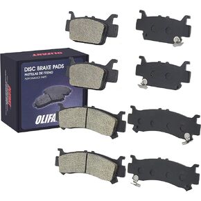 Front & Rear Brake Pads For Honda Pioneer 1000 1000-5 2016-2023/Honda Talon 1000 1000R 1000X 2019-2022 Ceramic Replaces 06451-HL4-A01 06431-HL4-A01
