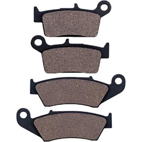 Cyleto Front and Rear Brake Pads for Suzuki DRZ400 DR-Z 400 DR-Z400 2000-2009 / DR-Z400 SM DRZ400SM DR-Z 400SM 2005-2009